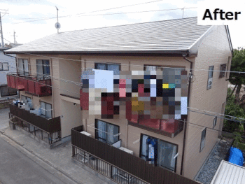 札幌、アパート外壁塗装